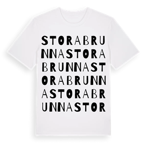 Stora Brunna ordlek t-shirt – ekologisk bomull t-shirt från Pinshirt