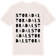 Vintage White t-shirt med Stora Dal ordlek t-shirt