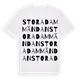 White t-shirt med Stora Dammändan ordlek t-shirt