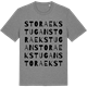 Mid Heather Gray t-shirt med Stora Ekstugan ordlek t-shirt