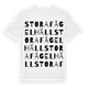Stora Fågelhäll ordlek t-shirt