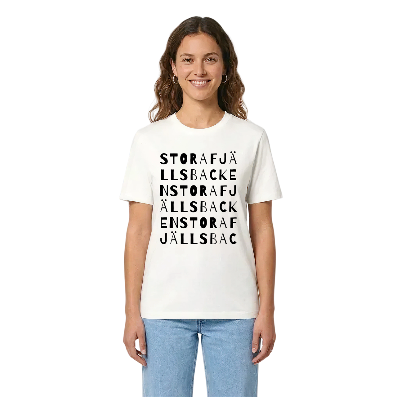 Stora Fjällsbacken ordlek t-shirt i miljö