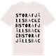 Vintage White t-shirt med Stora Fjällsbacken ordlek t-shirt