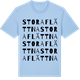 Blue Soul t-shirt med Stora Flättna ordlek t-shirt