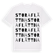 Stora Flättna ordlek t-shirt