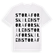 White t-shirt med Stora Forskilen ordlek t-shirt
