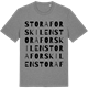 Mid Heather Gray t-shirt med Stora Forskilen ordlek t-shirt