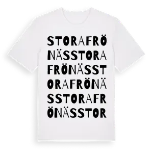 Stora Frönäs ordlek t-shirt – ekologisk bomull t-shirt från Pinshirt