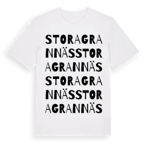 Stora Grannäs ordlek t-shirt – ekologisk bomull t-shirt från Pinshirt
