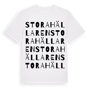 Stora Hällaren ordlek t-shirt – ekologisk bomull t-shirt från Pinshirt