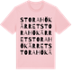 Pink Cotton t-shirt med Stora Hökärret ordlek t-shirt