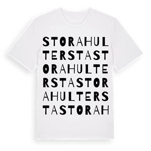 Stora Hultersta ordlek t-shirt – ekologisk bomull t-shirt från Pinshirt