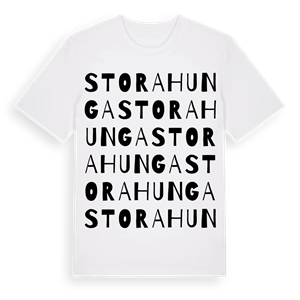 Stora Hunga ordlek t-shirt – ekologisk bomull t-shirt från Pinshirt