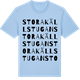 Blue Soul t-shirt med Stora Källstugan ordlek t-shirt