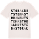 Vintage White t-shirt med Stora Knutstena ordlek t-shirt