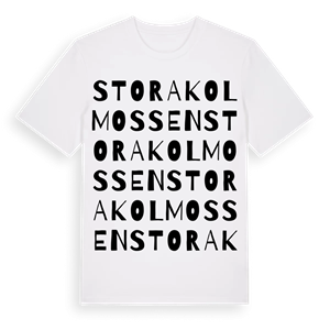 Stora Kolmossen ordlek t-shirt – ekologisk bomull t-shirt från Pinshirt