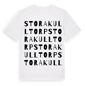 Stora Kulltorp ordlek t-shirt – ekologisk bomull t-shirt från Pinshirt