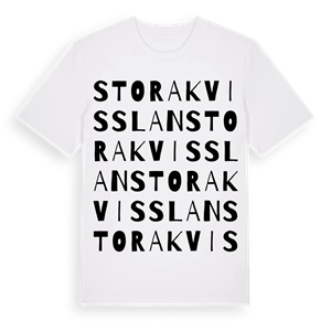 Stora Kvisslan ordlek t-shirt – ekologisk bomull t-shirt från Pinshirt