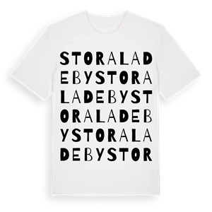 Stora Ladeby ordlek t-shirt – ekologisk bomull t-shirt från Pinshirt