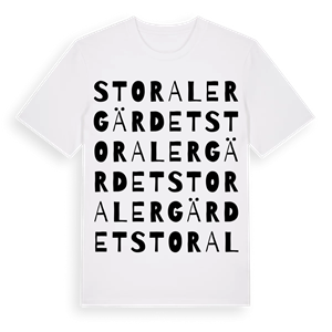 Stora Lergärdet ordlek t-shirt – ekologisk bomull t-shirt från Pinshirt