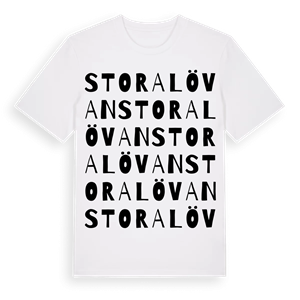 Stora Lövan ordlek t-shirt – ekologisk bomull t-shirt från Pinshirt