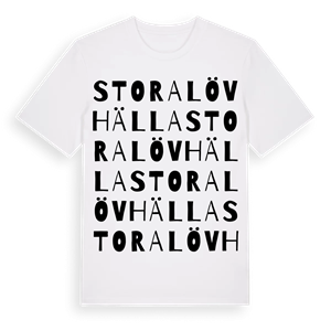 Stora Lövhälla ordlek t-shirt – ekologisk bomull t-shirt från Pinshirt