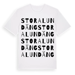 Stora Lundäng ordlek t-shirt – ekologisk bomull t-shirt från Pinshirt