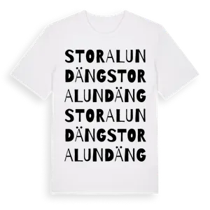 Stora Lundäng ordlek t-shirt – ekologisk bomull t-shirt från Pinshirt
