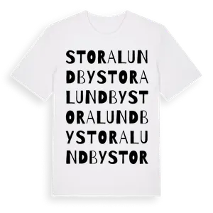 Stora Lundby ordlek t-shirt – ekologisk bomull t-shirt från Pinshirt