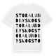 Stora Lundbyskog ordlek t-shirt