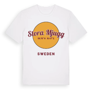 Stora Mjugg cirkel t-shirt – ekologisk bomull t-shirt från Pinshirt