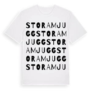 Stora Mjugg ordlek t-shirt – ekologisk bomull t-shirt från Pinshirt