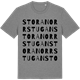Mid Heather Gray t-shirt med Stora Norrstugan ordlek t-shirt