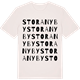 Vintage White t-shirt med Stora Nyby ordlek t-shirt