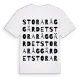 Stora Råggärdet ordlek t-shirt