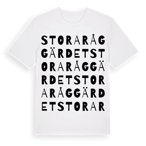 Stora Råggärdet ordlek t-shirt – ekologisk bomull t-shirt från Pinshirt