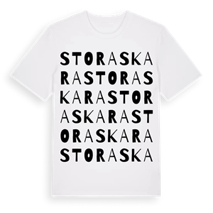Stora Skara ordlek t-shirt – ekologisk bomull t-shirt från Pinshirt