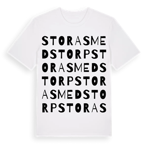 Stora Smedstorp ordlek t-shirt – ekologisk bomull t-shirt från Pinshirt