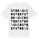 White t-shirt med Stora Smedstorp ordlek t-shirt