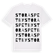 Stora Spetby ordlek t-shirt