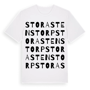 Stora Stenstorp ordlek t-shirt – ekologisk bomull t-shirt från Pinshirt