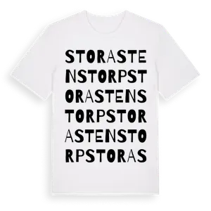 Stora Stenstorp ordlek t-shirt – ekologisk bomull t-shirt från Pinshirt