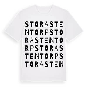 Stora Stentorp ordlek t-shirt – ekologisk bomull t-shirt från Pinshirt
