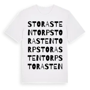 Stora Stentorp ordlek t-shirt – ekologisk bomull t-shirt från Pinshirt