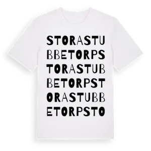 Stora Stubbetorp ordlek t-shirt – ekologisk bomull t-shirt från Pinshirt