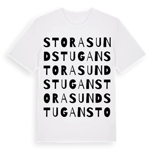 Stora Sundstugan ordlek t-shirt – ekologisk bomull t-shirt från Pinshirt