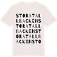 Vintage White t-shirt med Stora Tallbacken ordlek t-shirt