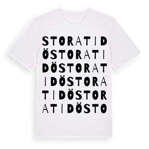 Stora Tidö ordlek t-shirt – ekologisk bomull t-shirt från Pinshirt