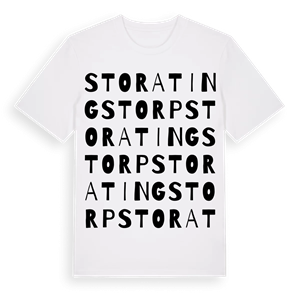 Stora Tingstorp ordlek t-shirt – ekologisk bomull t-shirt från Pinshirt