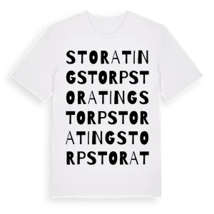 Stora Tingstorp ordlek t-shirt – ekologisk bomull t-shirt från Pinshirt